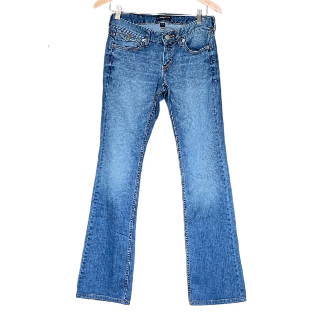 Like NEW! Banana Republic Low Rise Faded Boot Cut Jeans 26/ 2 Regular